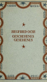 Geschehenes, gesehenes_cover