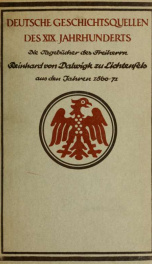 Die Tagebücher des Freiherrn Reinhard v. Dalwigk zu Lichtenfels aus den Jahren 1860-71_cover