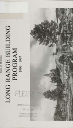 Long range building program 1996-97_cover