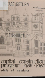 Capital construction program 1985-87_cover