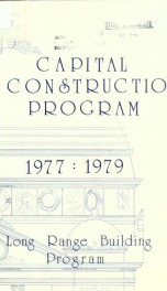 Capital construction program 1977-79_cover