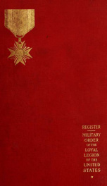 Register of the Military order of the loyal legion of the United States;_cover