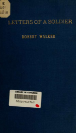 Letters of Robert Walker, a soldier in the Civil War of 1861-1865_cover