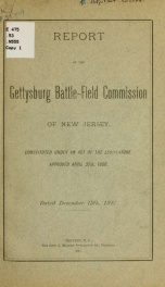 Report of the Gettysburg battle-field commission of New Jersey_cover