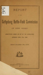 Report of the Gettysburg battle-field commission of New Jersey_cover