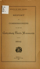 Report of commissioners to care for Gettysburg battle monuments_cover