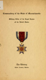 The library of the Commandery of the state of Massachusetts, Military order of the loyal legion, 1914_cover