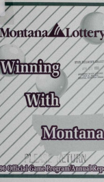 Montana Lottery annual report 1996_cover