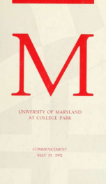 Commencement 1992: May_cover