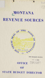 Montana revenue sources 1962_cover