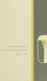 Commencement 1985: May_cover