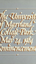 Commencement 1984: May_cover