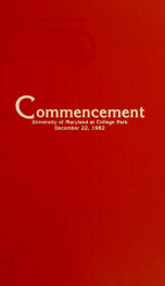 Commencement 1982: December_cover