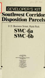 Developers kit: southwest corridor disposition parcels: 11-21 business street, cleary square, hyde park, swc-6a, swc-6b_cover