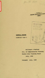 Central Boston: district plan 1_cover