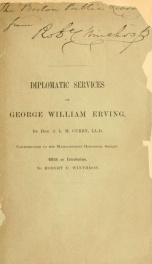 Diplomatic services of George William Erving_cover