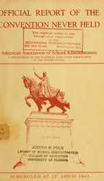 Official report; including a record of the national convention_cover