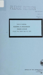 Department of Administration, Treasury Division : fiscal year ended June 30, ... 1978_cover