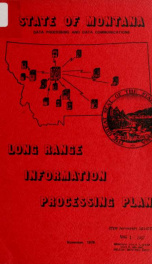 State of Montana long range information processing plan 1978_cover