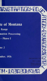 Long range information processing plan--phase I 1976 Vol 2_cover