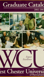 Graduate catalog. 2002-2003_cover