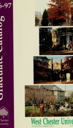 Graduate catalog. 1996-1997_cover