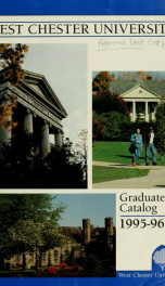 Graduate catalog. 1995-1996_cover