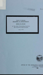 Department of Administration report on review of the data processing facility and selected applications 1977_cover