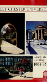 Graduate catalog. 1994-1995_cover
