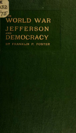 The world war, Jefferson and democracy_cover