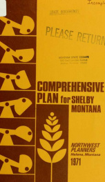 A comprehensive plan for Shelby, Montana 1971_cover