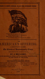 An American's offering. A recitative ode, on events of revolutionary times_cover