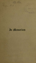 In memoriam James Clement Moffat ... June 7, 1890_cover