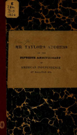 An address delivered at the celebration of the fiftieth anniversay of the independence of the United States, in the village of Ballston Spa_cover