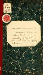 Oration delivered before the Enosinian society of the Columbian College, D.C., July 4th, 1835_cover