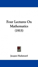 Four Lectures on Mathematics_cover