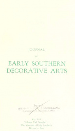 Journal of early southern decorative arts [serial]_cover