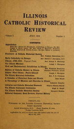 Illinois Catholic Historical Review (1918 - 1929)_cover