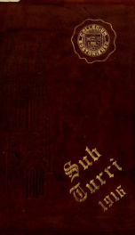 Sub turri = Under the tower : the yearbook of Boston College_cover