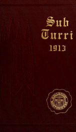 Sub turri = Under the tower : the yearbook of Boston College_cover