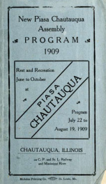 New Piasa Chautauqua Assembly program_cover