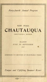 New Piasa Chautauqua: forty-fourth annual program_cover