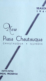 New Piasa Chautauqua: Fifty-fifth annual program_cover