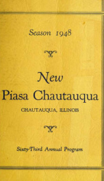 Season 1948 New Piasa Chautauqua: sixty-third annual program_cover