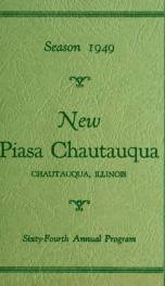 Season 1949 New Piasa Chautauqua: sixty-fourth annual program_cover