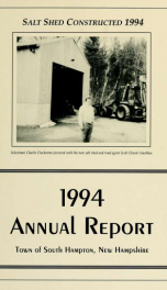 Annual report of the Town of South Hampton, New Hampshire_cover