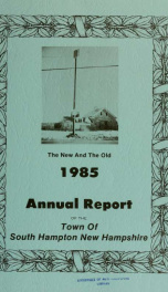 Annual report of the Town of South Hampton, New Hampshire_cover