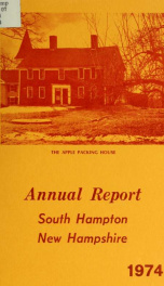 Annual report of the Town of South Hampton, New Hampshire_cover