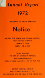 Annual report of the Town of South Hampton, New Hampshire_cover