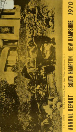 Annual report of the Town of South Hampton, New Hampshire_cover